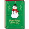 Hallmark Christmas Card (Wonderful You)(Favorite Time of Year  Removable Snowman Ornament)