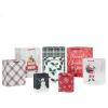 Plaid  Snowflakes  Snowman  Santa  Red Truck