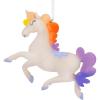 Hallmark Crayola Unicorn Resin Christmas Ornament(Unicorn with Rainbow Mane)