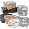 Hallmark Cute Christmas Flat Wrapping Paper Sheets with Cutlines on Reverse (12 Folded Sheets with Sticker Gift Tags) Pink, Mint Green, Plants, Cactus, Presents, Ornaments(Snowman  Snowflakes  Tis the Season)