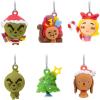 Hallmark Dr. Seuss’s How The Grinch Stole Christmas! Mini Christmas Ornaments, Shatterproof, Set of 6, Christmas Movie Gifts