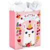 Hallmark Gabby’s Dollhouse 15″ Extra Large Birthday Gift Bag with Tissue Paper (Blue and Pink Rainbow) for Kids, Grandchildren, Friends(Llama)