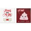 Kisses and Crap Ton  2 Cards with Envelopes