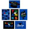 Hallmark Graduation Card Assortment (16 Cards with Envelopes) Inspirational Quotes(Black and Blue)