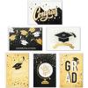 Hallmark Graduation Cards Bulk Assortment, Black and Gold (36 Cards and Envelopes, 6 Designs)(Black and Gold Congrats  36 Cards)