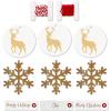 Snowflakes  Deer  String  Red  Natural