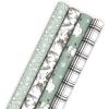 White and Sage Green Evergreen Pinecones  Rustic Snowmen  Plaid  Nordic Deer and Foliage