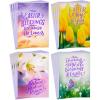 Hallmark Mahogany Religious Boxed Christmas Cards Assortment (4 Designs, 12 Cards with Envelopes)(Easter Floral Photography Religious Card Pack)