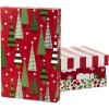 Christmas Trees  Stripes  Snowman  Holly