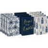 Hallmark Medium Christmas Gift Boxes with Lids (12 Shirt Boxes, White Snowflakes and Stripes on Kraft) for Holiday Parties, Winter Weddings, Bridal Showers(1 Count (Pack of 12))