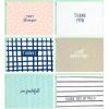 Hallmark Minimalist Thank You Note Card Assortment (48 Blank Cards with Envelopes) Mint Chevron, Blush Polka Dot, Stripes(Thank You Cards)