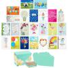 Hallmark Pack of 24 Handmade Assorted Boxed Greeting Cards, Watercolor-Birthday Cards, Baby Shower Cards, Wedding Cards, Sympathy Cards, Thinking of You Cards, Thank You Cards, Multicolor, 5EBN1002