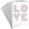 Hallmark Pack of Valentines Day Cards, Hearts and Flowers (10 Valentine’s Day Cards with Envelopes)(Glitter Love)