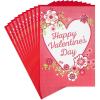 Hallmark Pack of Valentines Day Cards, Hearts and Flowers (10 Valentine’s Day Cards with Envelopes)(Pink Heart and Flowers  10 cards with envelopes)