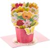 Hallmark Paper Wonder Pop Up Card for Birthday, Thinking of You, Congrats, or Any Occasion (Flowers and Butterflies)(Pop Up  Displayable Bouquet)