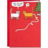 Funny Tinsel Cat Card Older Version