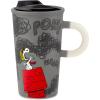 Hallmark Peanuts Sculpted Mug, 14.5 oz (Snoopy Doghouse) Gift for Mom, Dad, Fans(Gray)