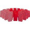 Red Chevron  Solid  Polka Dot