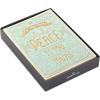 Hallmark Religious Christmas Boxed Cards, Inspirational Quote (16 Cards and 17 Envelopes)(Peace)