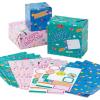 Hallmark Reversible Flat Wrapping Paper Sheets (12 Folded Sheets with Sticker Seals) Rainbow Happy, Exclamation Points, Polka Dots, Confetti for Birthdays, Graduations, Celebrations(Pink  Blue  Green)
