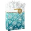 Snowflakes on Teal