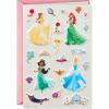 Hallmark Signature Disney Princess Birthday Card with Stickers (Belle, Ariel, Jasmine, Cinderella)(Belle  Ariel  Jasmine  Cinderella)