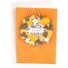 Hallmark Signature Studio Thanksgiving Card (Fall Flowers)(Removable Wreath Ornament)