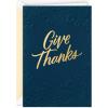 Give Thanks  Embossed Fall Wreath