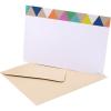 Hallmark Single-Panel Notecards (Triangle Trim, 50 Cards and Envelopes)(Triangle Trim)