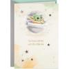 Hallmark Star Wars Baby Shower Card for New Parents (Baby Yoda, Force is Strong) Welcome New Baby, Congratulations, Gender Reveal, May the 4th(Baby Yoda  Force is Strong)