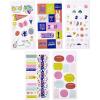 Hallmark Stickers for Kids and Adults (Pack of 91 Stickers, 5 Sheets for Planners, Notebooks, Laptops, Water Bottles, and More)