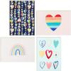 Hallmark Valentine’s Day Cards for Kids, Hearts & Rainbows (24 Blank Cards with Envelopes) for Birthdays, Back to School, Any Occasion(Hearts and Rainbows)
