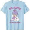 Rainbow Brite Be Kind To All Kinds Shy Violet & Bunny T-Shirt(Baby Blue)
