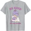 Rainbow Brite Be Kind To All Kinds Shy Violet & Bunny T-Shirt(Heather Grey)