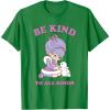 Rainbow Brite Be Kind To All Kinds Shy Violet & Bunny T-Shirt(Kelly Green)