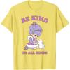 Rainbow Brite Be Kind To All Kinds Shy Violet & Bunny T-Shirt(Lemon Yellow)