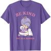 Rainbow Brite Be Kind To All Kinds Shy Violet & Bunny T-Shirt(Purple Heather)