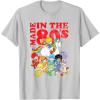 Rainbow Brite Made In The 80’s Distressed Group Shot T-Shirt(Silver Grey)