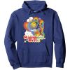 Rainbow Brite Wisp Sliding Down Rainbows Portrait Pullover Hoodie(Navy Blue)