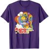 Rainbow Brite Wisp Sliding Down Rainbows Portrait T-Shirt(Purple)