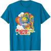 Rainbow Brite Wisp Sliding Down Rainbows Portrait T-Shirt(Sapphire Blue)