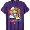 Rainbow Brite Woke Up Magical Vintage Rainbow Slide T-Shirt(Purple)