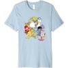 Rainbow Brite & Friends Vintage Color Kids And Sprites Group Premium T-Shirt(Baby Blue)