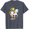 Rainbow Brite & Starlite Best Friends Vintage Sparkle Duo T-Shirt(Heather Blue)