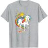 Rainbow Brite & Starlite Best Friends Vintage Sparkle Duo T-Shirt(Heather Grey)