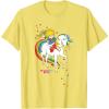 Rainbow Brite & Starlite Best Friends Vintage Sparkle Duo T-Shirt(Lemon Yellow)
