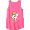 Rainbow Brite & Starlite Best Friends Vintage Sparkle Duo Tank Top(Neon Pink)