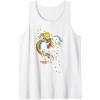 Rainbow Brite & Starlite Best Friends Vintage Sparkle Duo Tank Top(White)