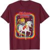 Rainbow Brite & Starlite Shine Bright BFF’s T-Shirt(Burgundy)