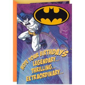 Hallmark Batman Pop Up Birthday Card for Him (Heroic Day) Paper Wonder 3D Card(Batman Magnet)